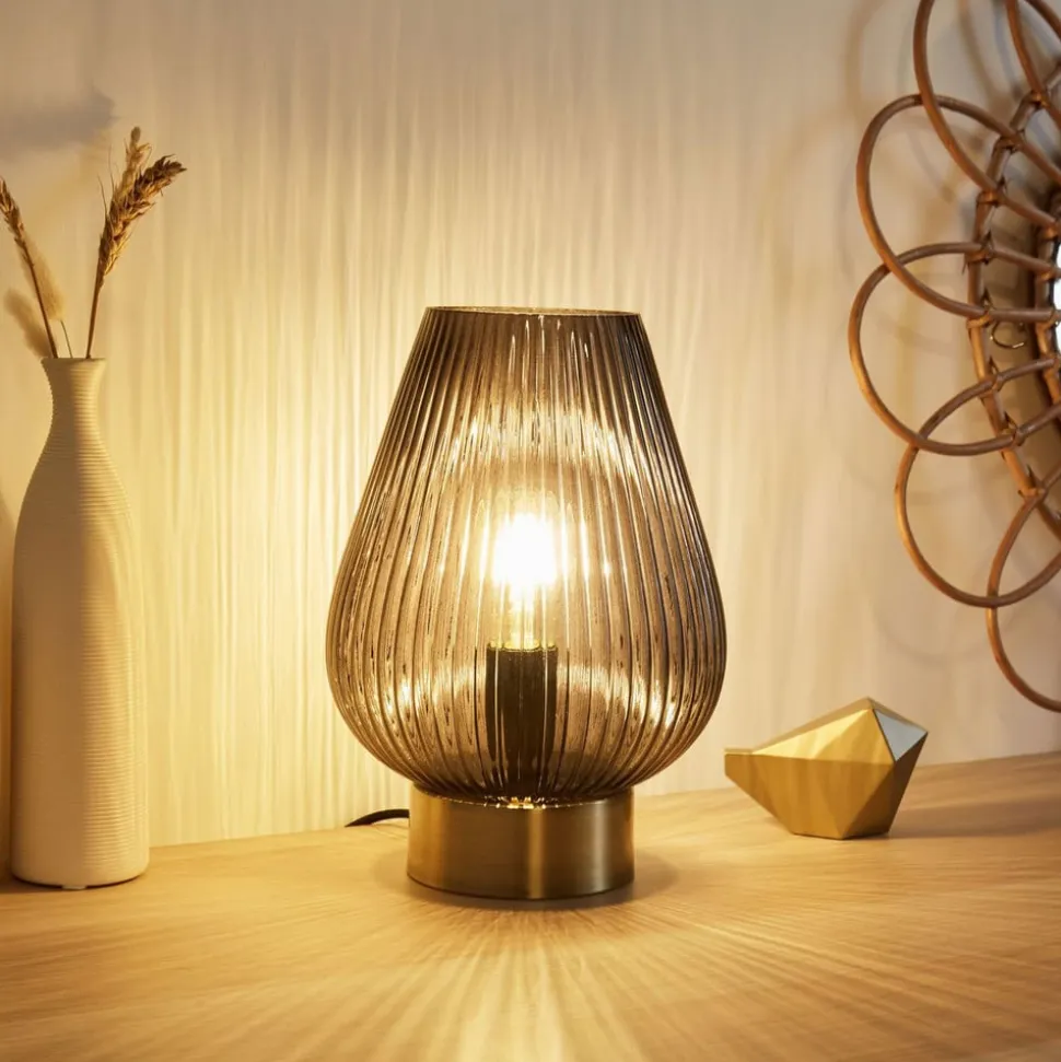 Pauleen Crystal Gloom bordlampe af glas