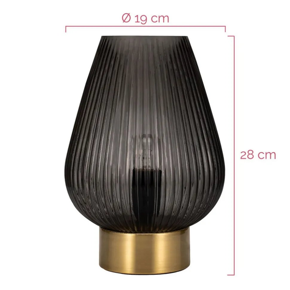 Pauleen Crystal Gloom bordlampe af glas