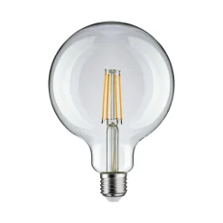Pauleen LED-filamentpære G125 E27 9 W klar 2.700 K