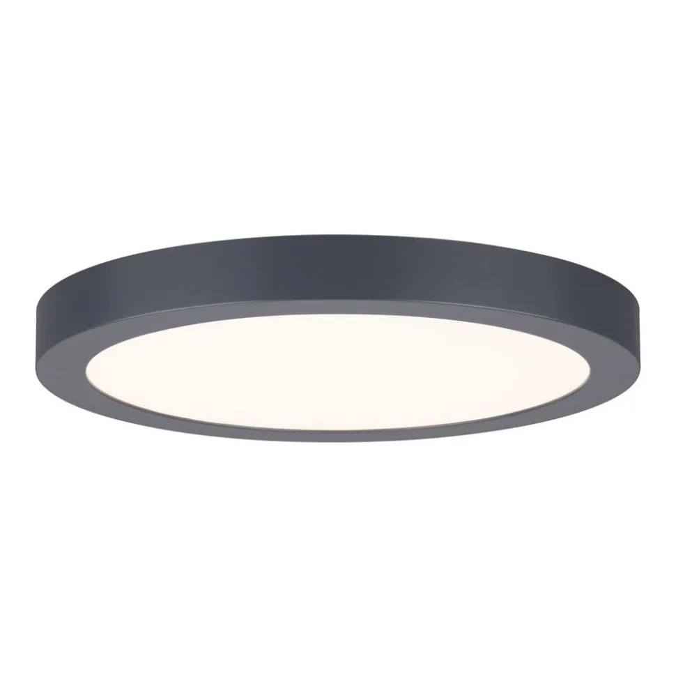 Paulmann Abia LED-panel Ø 30cm 2.700 K mørkegråt