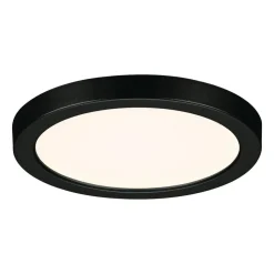 Paulmann Areo LED-panel rund sort 3000K Ø11,8cm