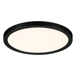 Paulmann Areo LED-panel rund sort 3000K Ø17,5cm