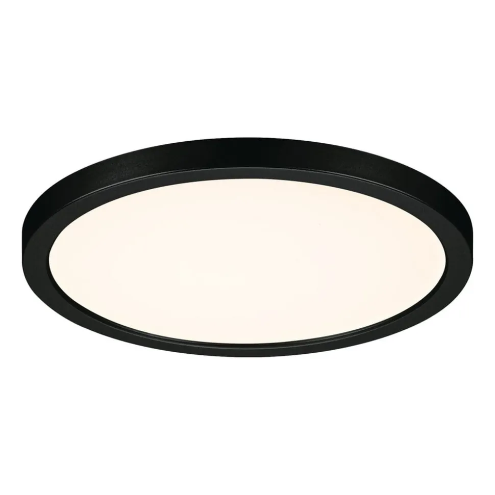 Paulmann Areo Panel dimtowarm rund sort Ø17,5 cm