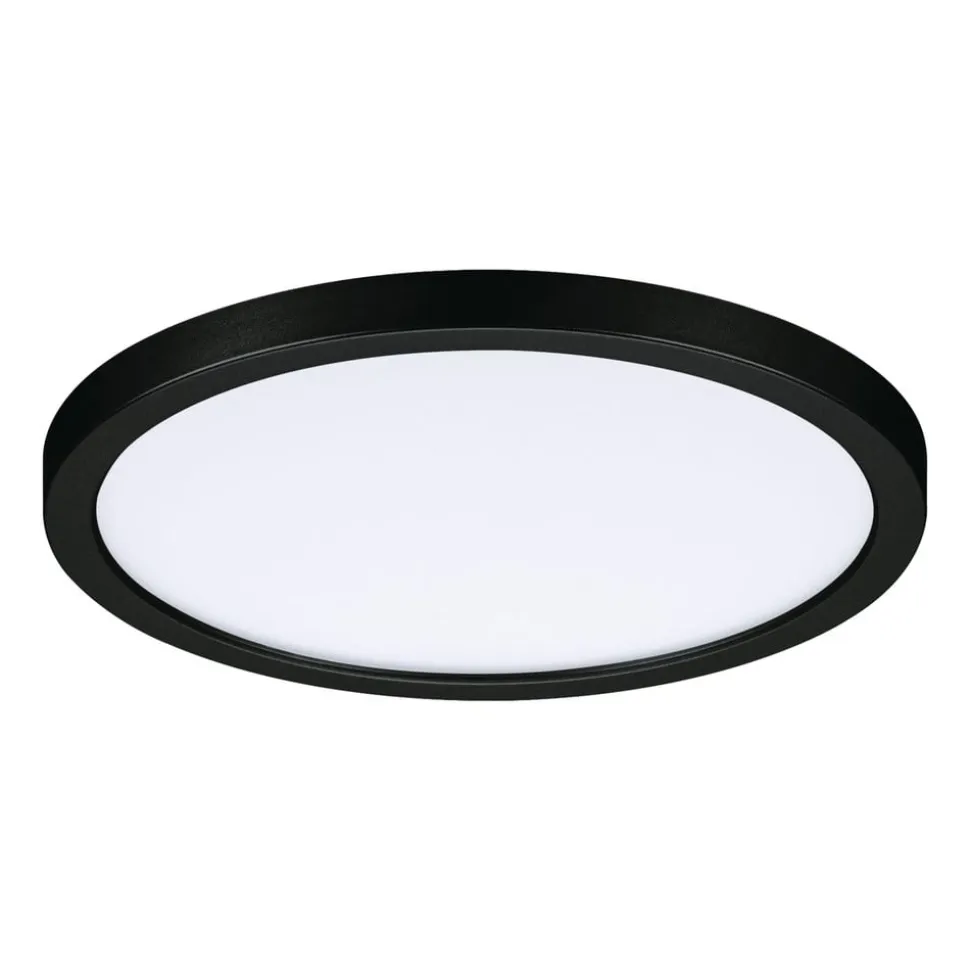 Paulmann Areo Panel dimtowarm rund sort Ø17,5 cm