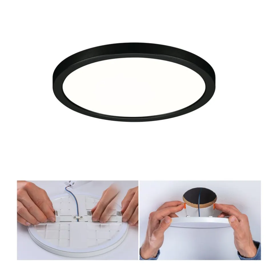 Paulmann Areo Panel 3stepdim sort Ø17,5cm 4000K