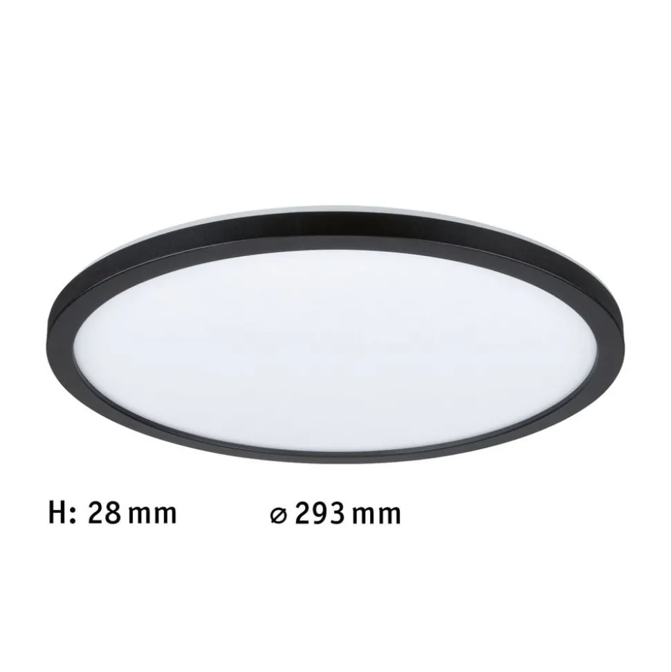 Paulmann Atria SHINE LED-panel, sort, Ø 29 cm