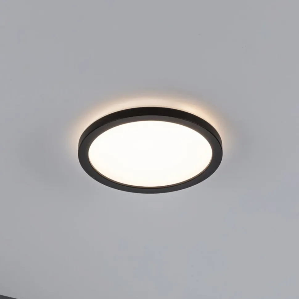 Paulmann Atria Shine Panel on/off sort 830 Ø19cm