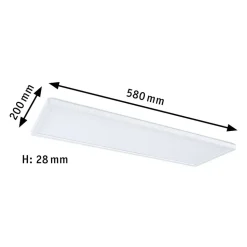 Paulmann Atria Shine panel on/off hvid 830 58x20cm