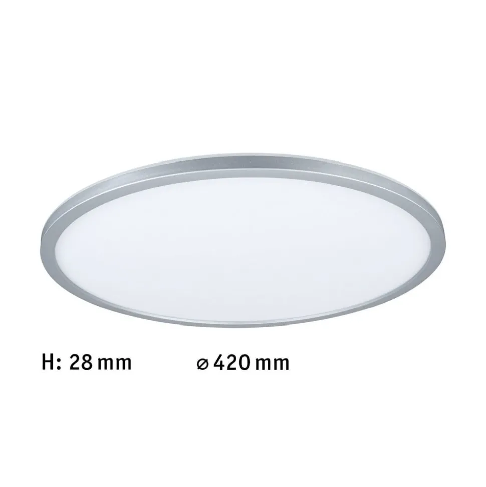 Paulmann Atria Shine Panel dæmpet krom RGBW Ø42cm