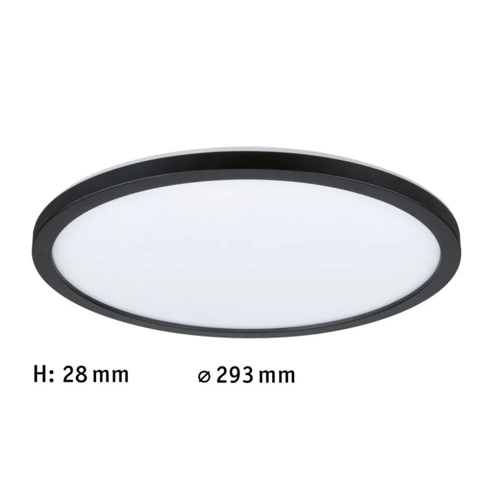 Paulmann Atria Shine Panel on/off sort 840 Ø29cm