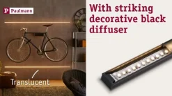Paulmann Base aluminiumprofil med diffusor, 200 cm