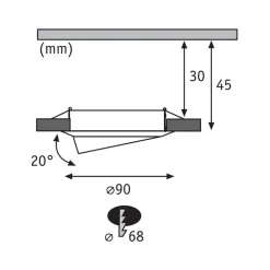 Paulmann Base LED-spot, 3x, 3-step-dim hvid