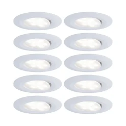 Paulmann Calla LED-indbygningsspot, Ø9cm, 840, 10 stk., hvid, IP65
