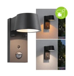 Paulmann Capea udendørs LED-væglampe, antracit, aluminium
