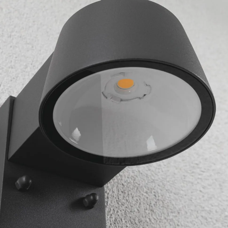 Paulmann Capea udendørs LED-væglampe, antracit, aluminium