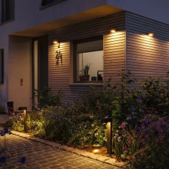 Paulmann Capea udendørs LED-væglampe, antracit, aluminium
