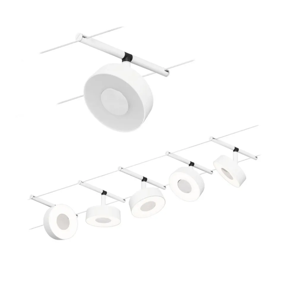 Paulmann Circle LED-wiresystem 5 lk, mat hvid