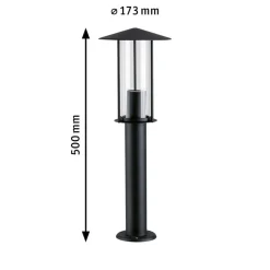 Paulmann Classic LED-gadelampe med gyldent lys