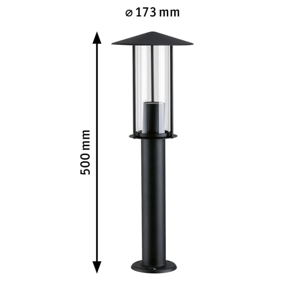 Paulmann Classic LED-gadelampe med gyldent lys