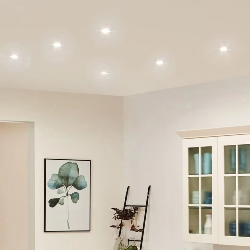 Paulmann Coin Slim LED-spot 3stk kantet alu