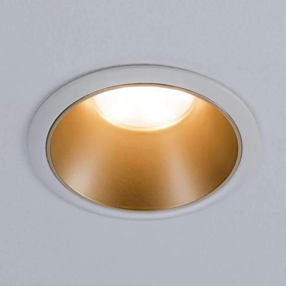 Paulmann Cole LED-spot, guld-hvid, 3-sæt