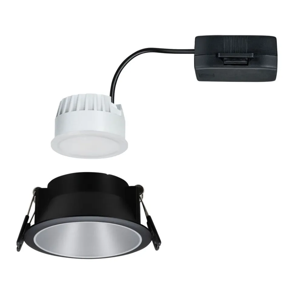 Paulmann Cole LED-spotlight, sølv-sort