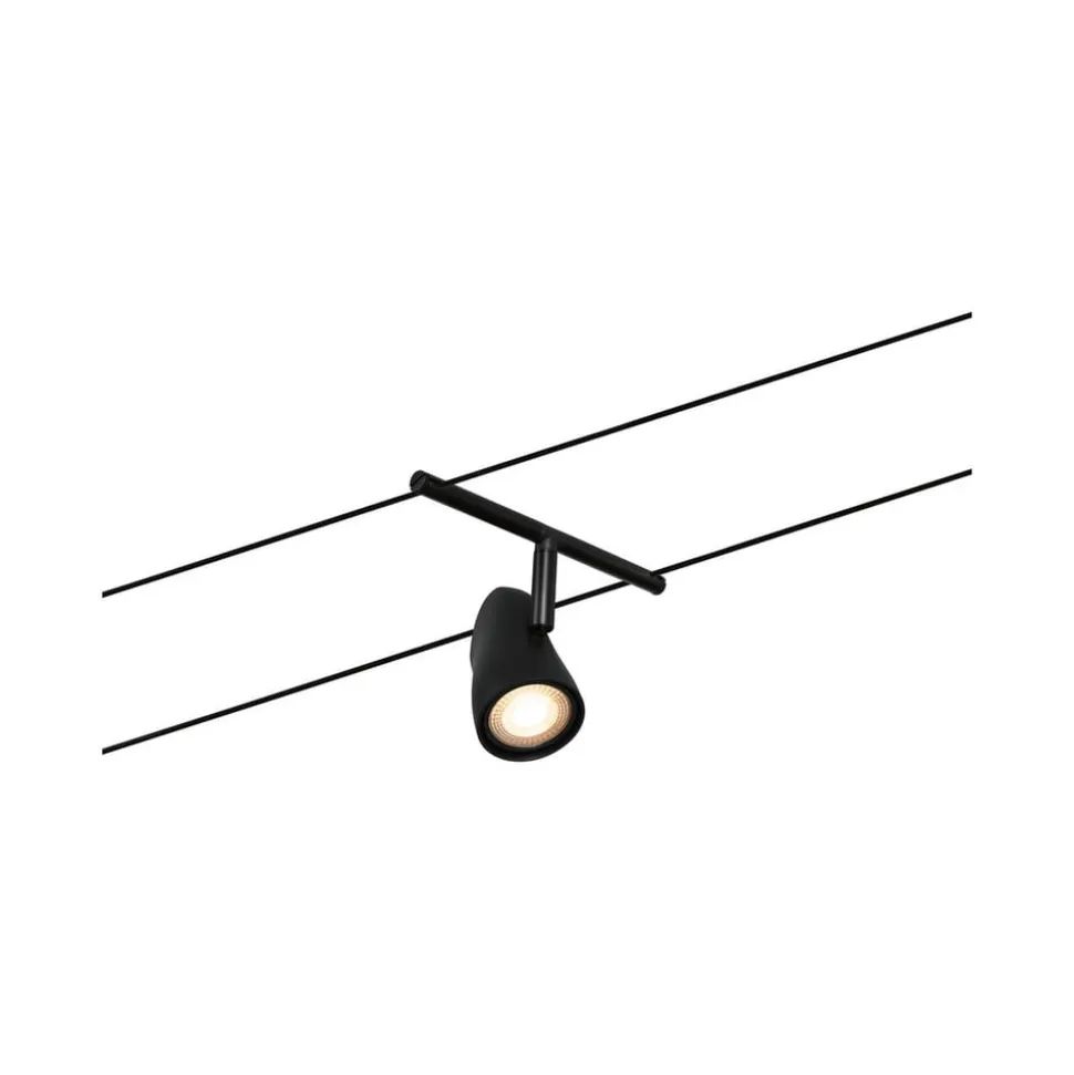 Paulmann Cup wiresystem basissæt 5 lk, mat sort
