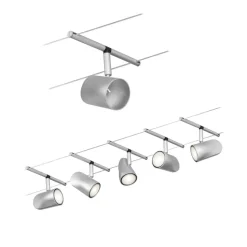 Paulmann Cup wiresystem basissæt 5 lk, mat krom