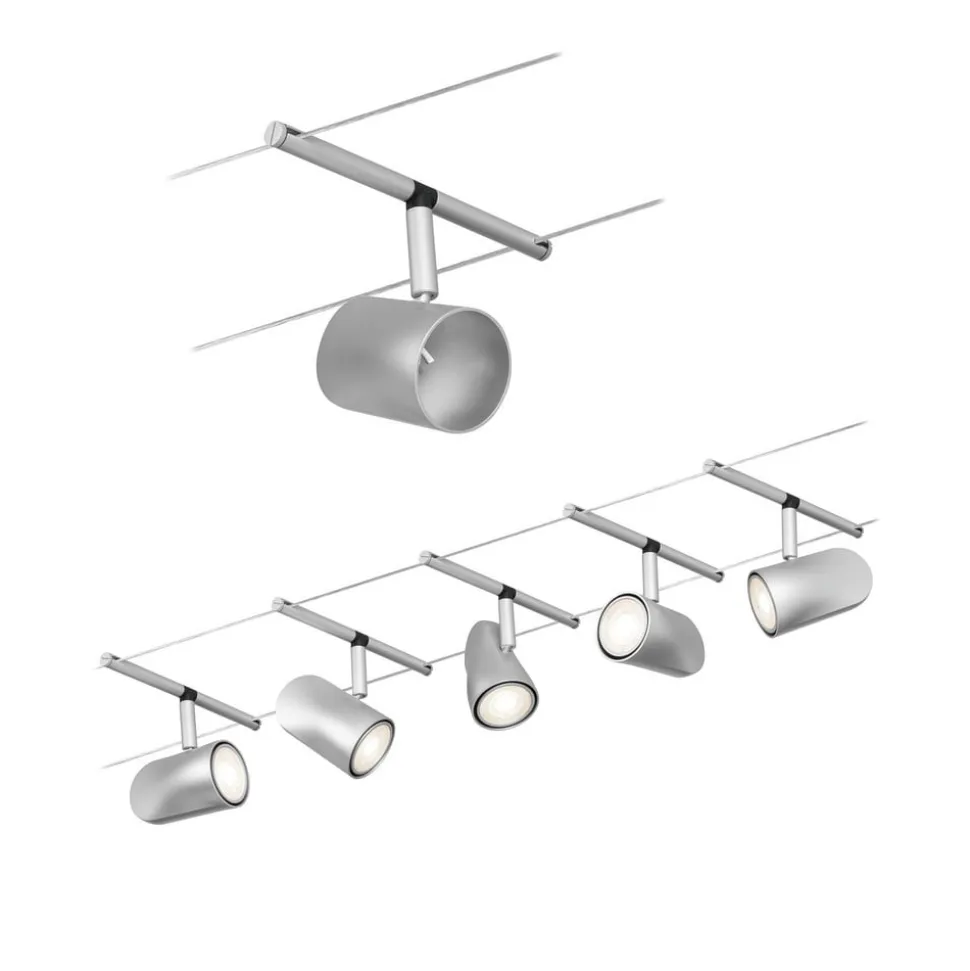 Paulmann Cup wiresystem basissæt 5 lk, mat krom