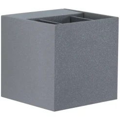 Paulmann Cybo udendørs LED-væglampe, 2.700 K, 8 x 8 cm, grå