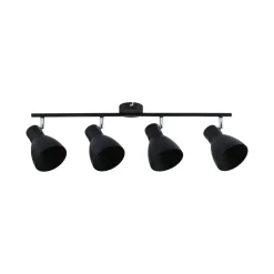 Paulmann Davy loftlampe, sort, 4 lyskilder