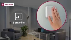 Paulmann 3-delt spot Nova Coin rund vippelig, krom