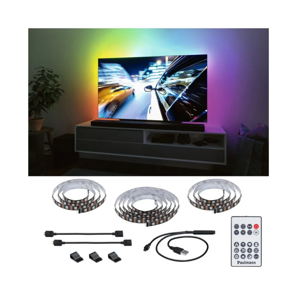 Paulmann EntertainLED LED-Strip RGB TV-apparat 75 tommer