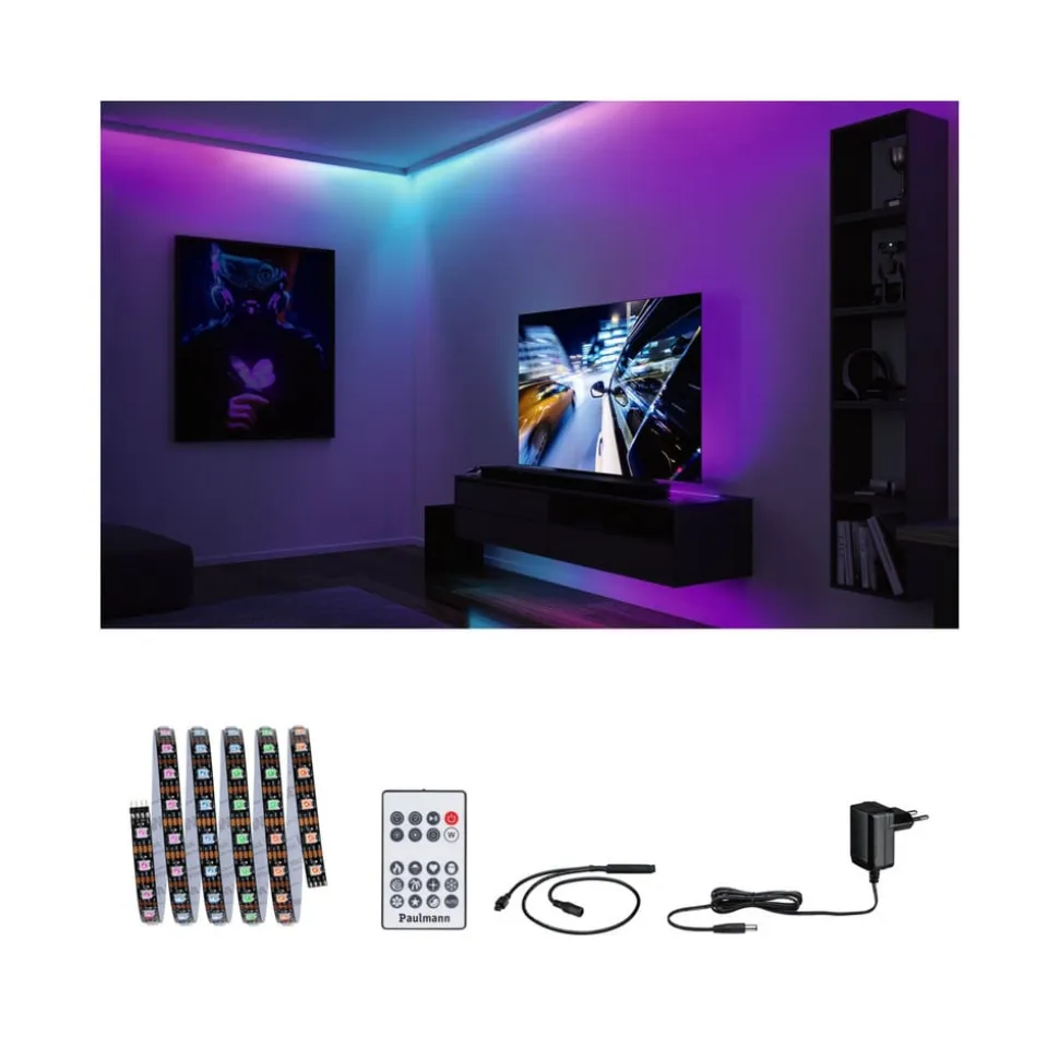 Paulmann EntertainLED LED-strip, RGB, sæt, 1,5 m