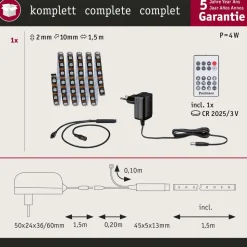 Paulmann EntertainLED LED-strip, RGB, sæt, 1,5 m