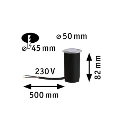 Paulmann Goldlicht LED nedgravningsspot Ø5cm
