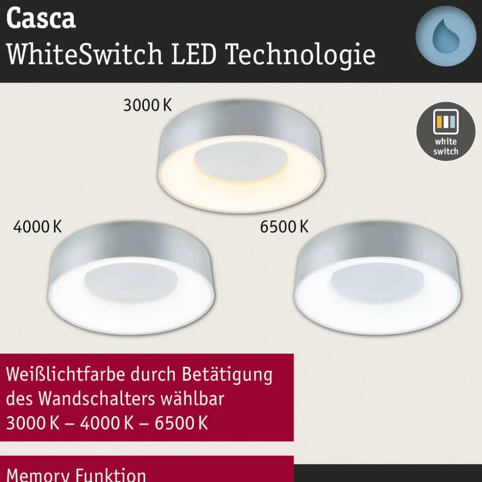 Paulmann HomeSpa Casca loftlampe Ø30cm sort