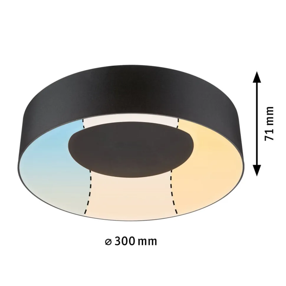 Paulmann HomeSpa Casca loftlampe Ø30cm sort