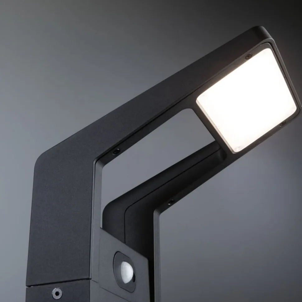Paulmann Juntea LED stibelysning, aluminium, antracit, sensor