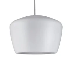 Paulmann lampeskærm Pom, hvid, Ø 35 cm, metal
