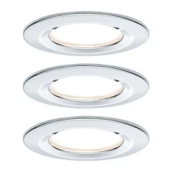 Paulmann LED indbygningsspot Nova Coin 3 krom rund dæmpbar