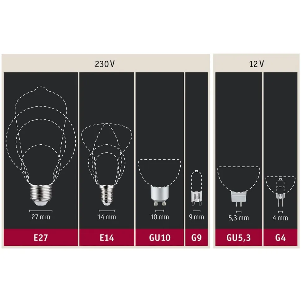 Paulmann LED stearinlys E14 5W glødetråd dæmpbar