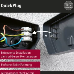 Paulmann LED stibelysning Merano, sensor, aluminium, antracit