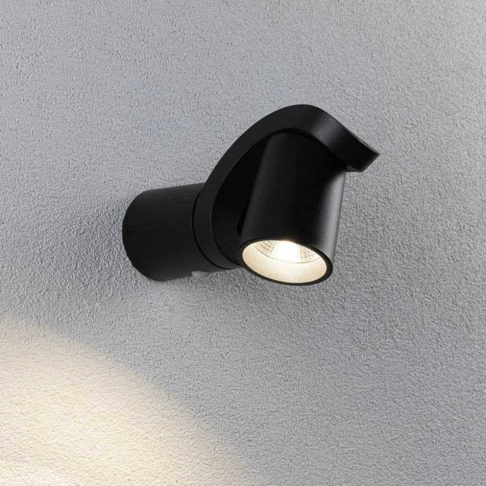 Paulmann LED udendørs væglampe Cuff, sensor, antracit