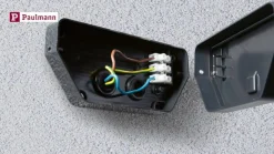 Paulmann LED udendørs væglampe Cuff, sensor, antracit