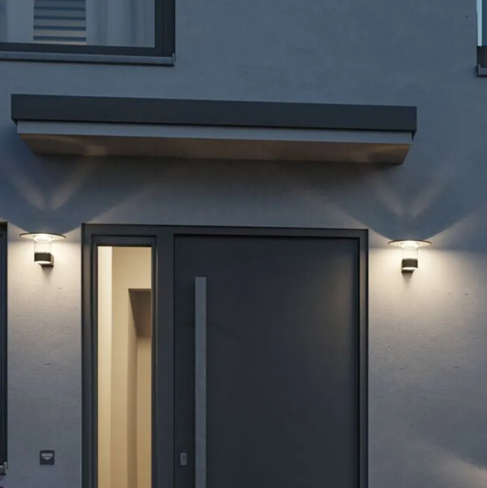 Paulmann LED udendørs væglampe Sienna, aluminium, sensor