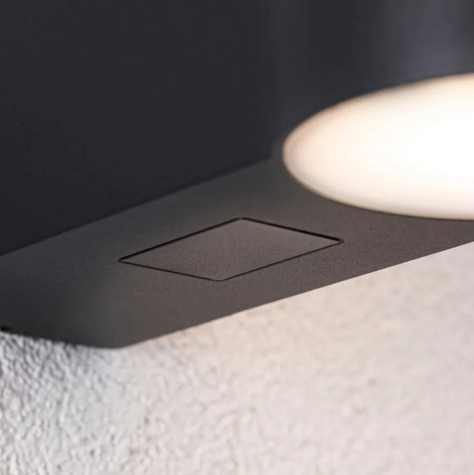 Paulmann LED udendørs væglampe Sienna, aluminium, sensor