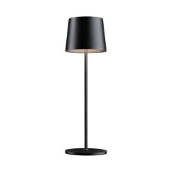 Paulmann LED-bordlampe Gilo, sort, plast, IP44
