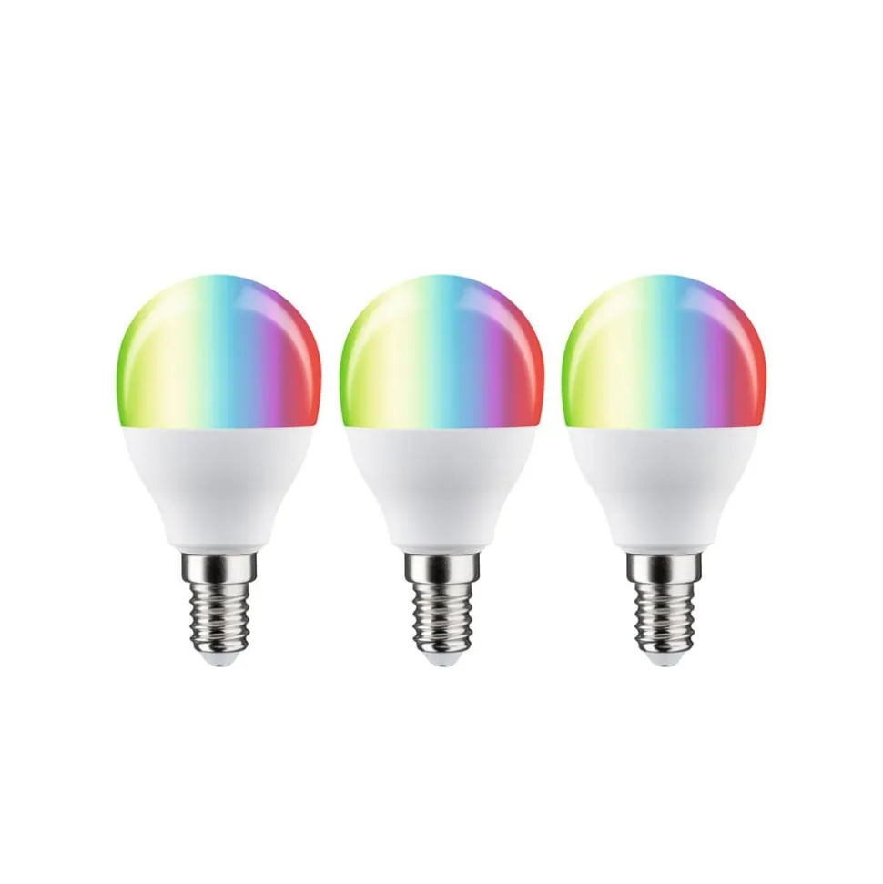 Paulmann LED-dråbe E14 5W 470lm ZigBee RGBW 3 stk