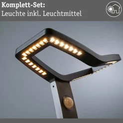 Paulmann LED-gadelampe Alara, antracit, 67 cm IP44